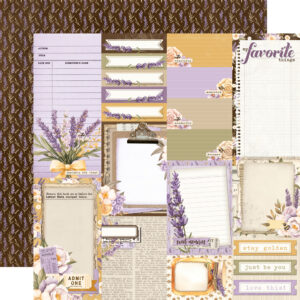 Simple Stories Simple Vintage Lavender Fields 12X12 Journal Elements