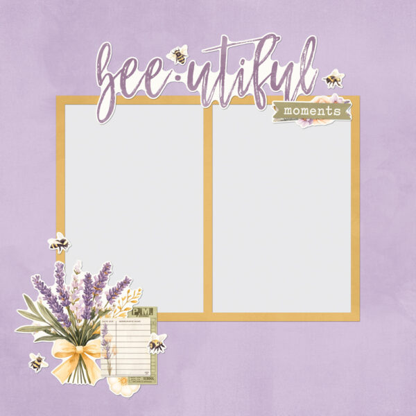 Simple Stories Simple Vintage Lavender Fields- Simple Pages Page Pieces
