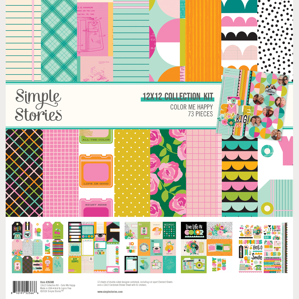 Simple Stories Color Me Happy Collection Kit