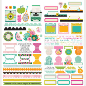 Simple Stories Color Me Happy Cardstock Stickers Basics