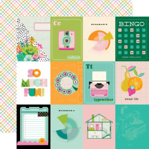 Simple Stories Color Me Happy 12X12 3X4 Elements