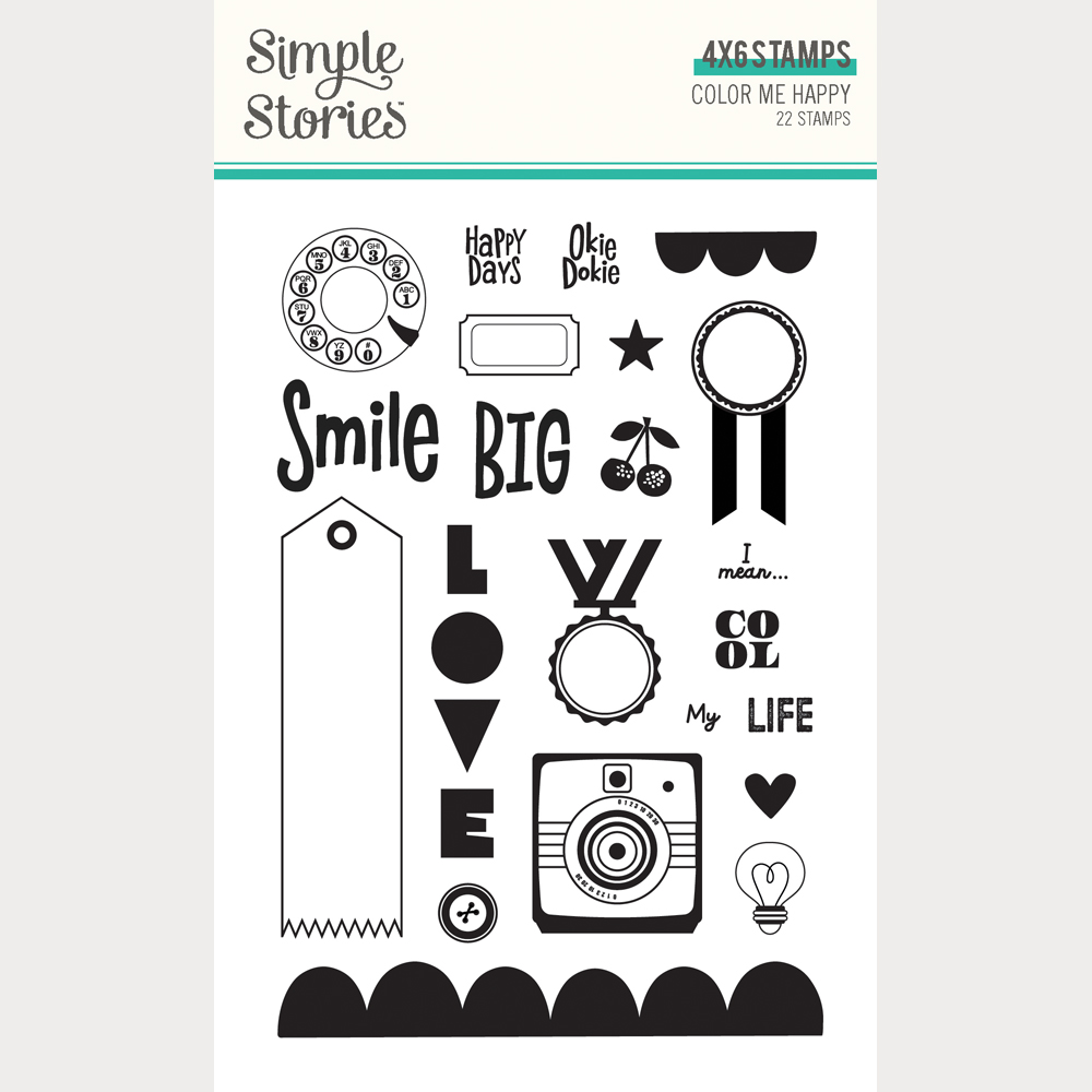 Simple Stories Color Me Happy Stamp