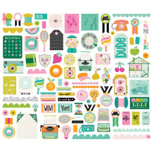 Simple Stories Color Me Happy Bits & Pieces