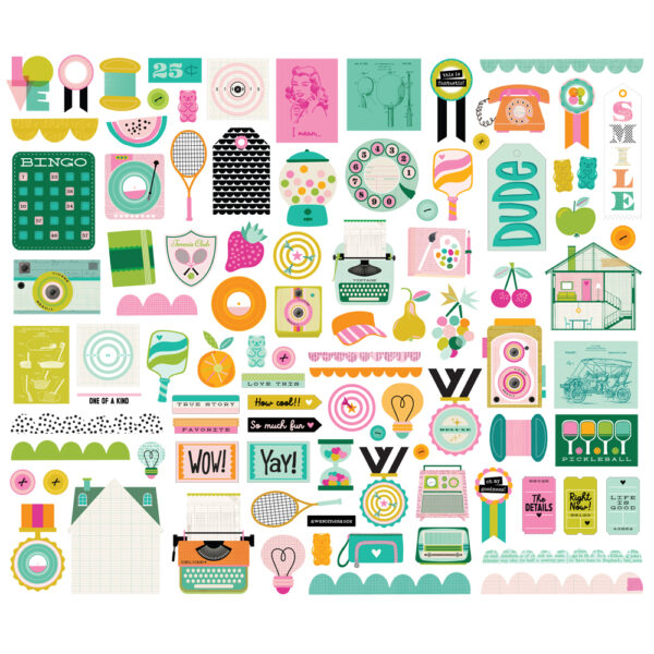 Simple Stories Color Me Happy Bits & Pieces