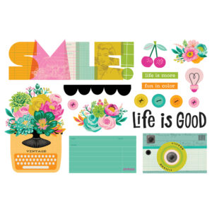 Simple Stories Color Me Happy Simple Pages Page Pieces