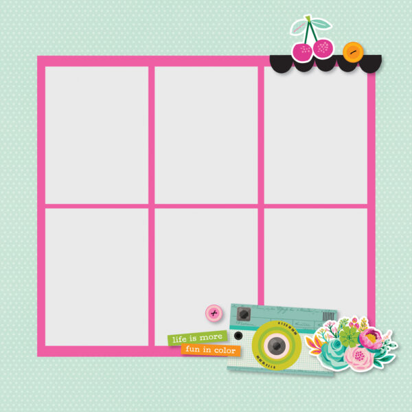 Simple Stories Color Me Happy Simple Pages Page Pieces