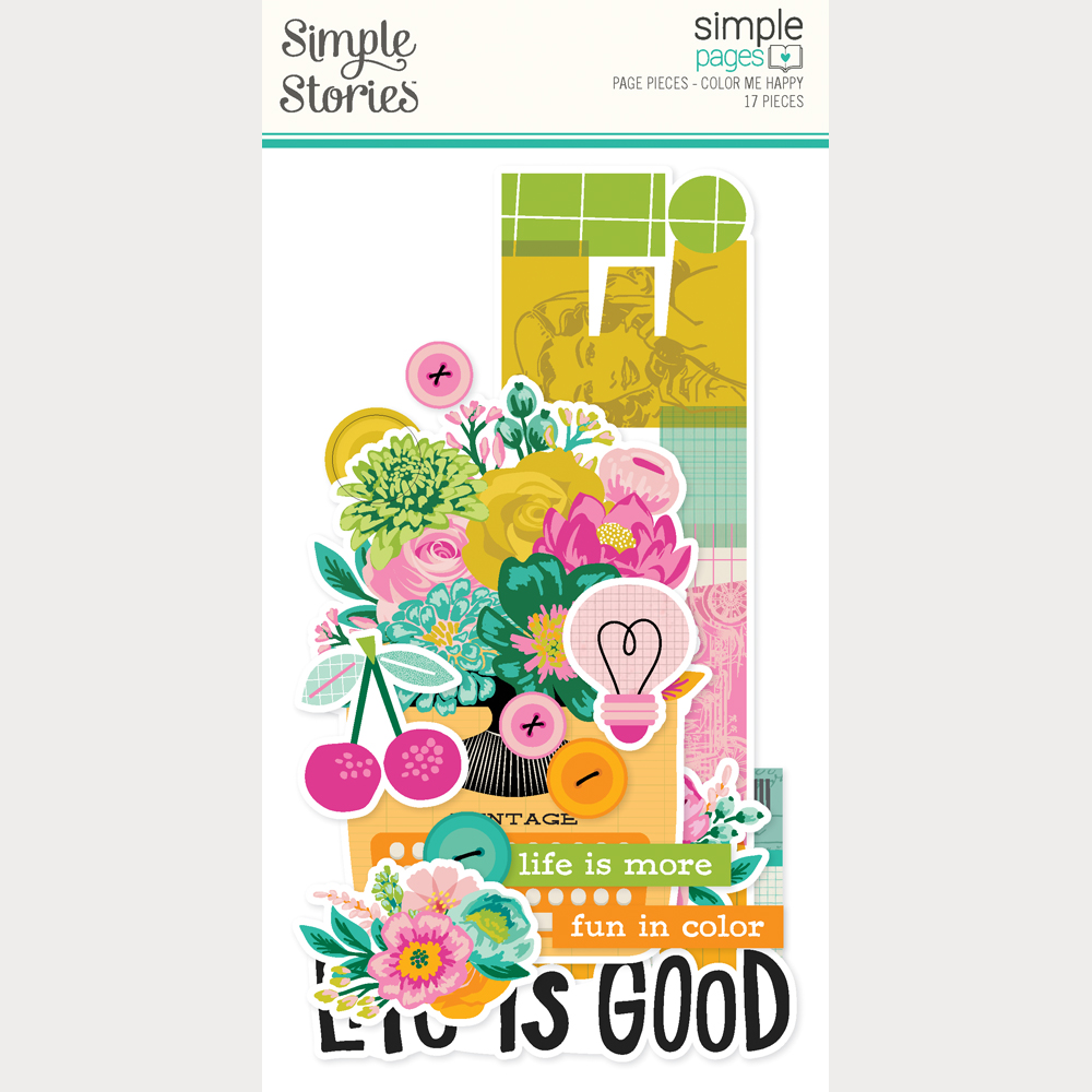 Simple Stories Color Me Happy Simple Pages Page Pieces