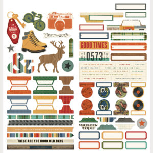 Simple Stories Rustic Legend Cardstock Stickers Basics
