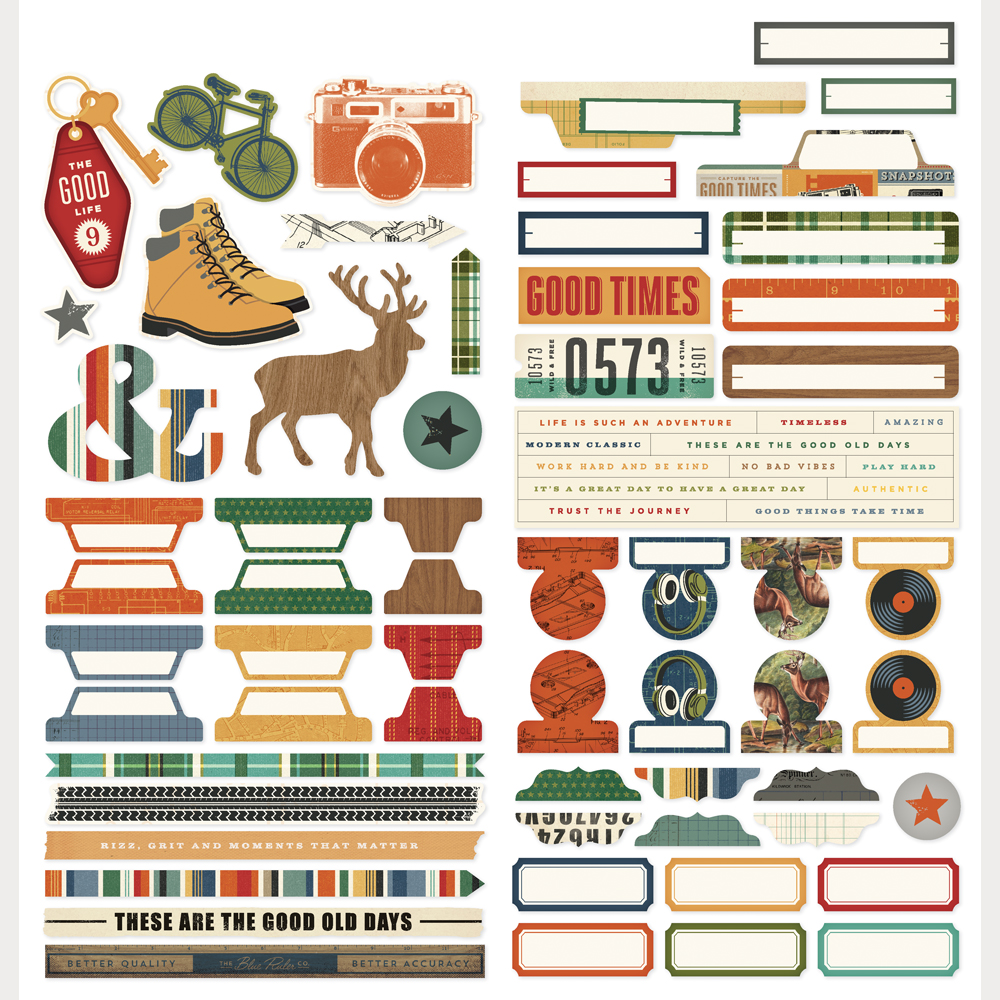 Simple Stories Rustic Legend Cardstock Stickers Basics