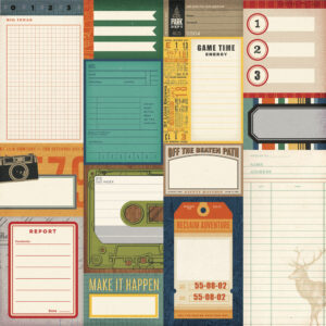 Simple Stories Rustic Legend 12X12 Journal Elements