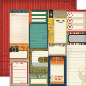 Simple Stories Rustic Legend 12X12 Journal Elements