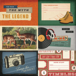 Simple Stories Rustic Legend 12X12 4X6 Elements