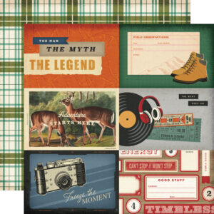 Simple Stories Rustic Legend 12X12 4X6 Elements