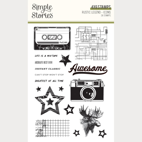 Simple Stories Rustic Legend Stamp Icons