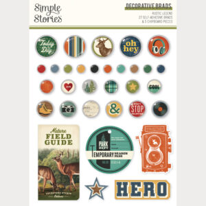 Simple Stories Rustic Legend Decorative Brads