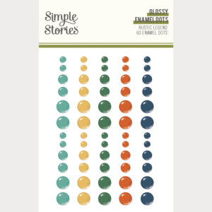 Simple Stories Rustic Legend Glossy Enamel Dots
