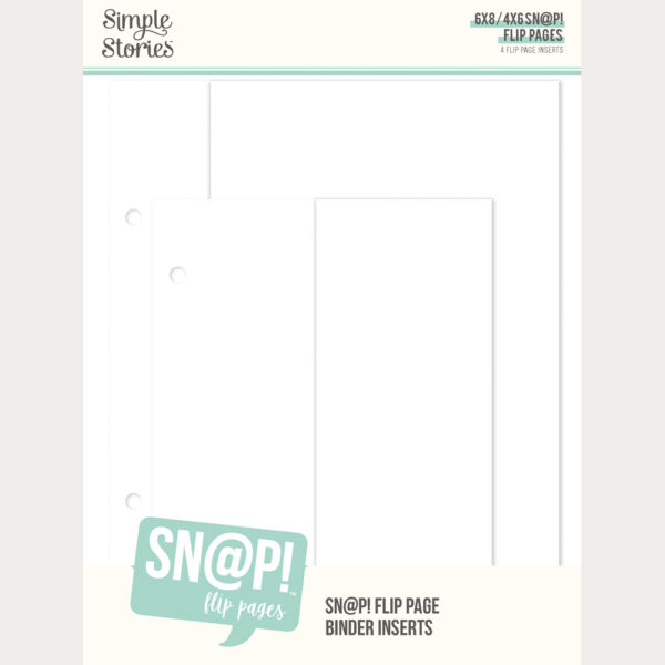 Simple Stories 4X6/6X8 sn@P! Flip Page Binder Inserts