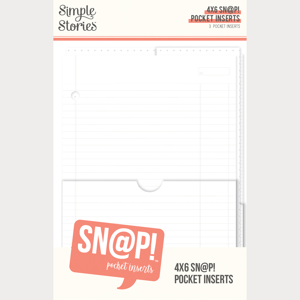 Simple Stories 4X6 sn@P! Pocket Binder Inserts