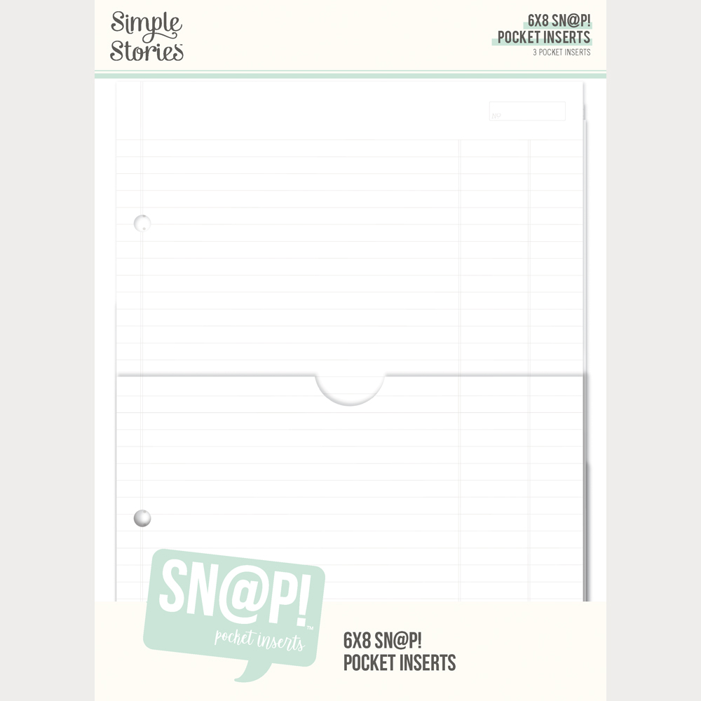 Simple Stories 6X8 sn@P! Pocket Binder Inserts
