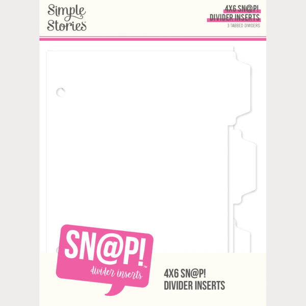 Simple Stories 4X6 sn@P! Divider Binder Inserts