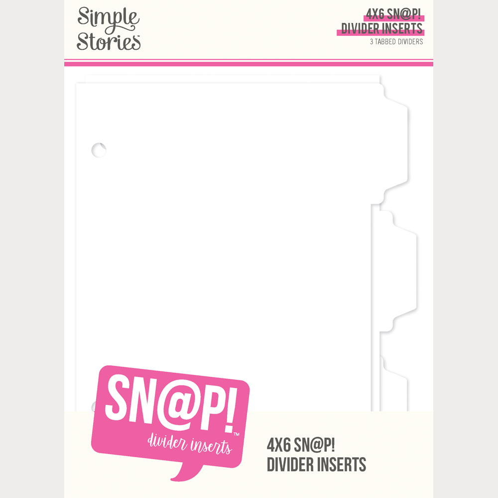 Simple Stories 4X6 sn@P! Divider Binder Inserts