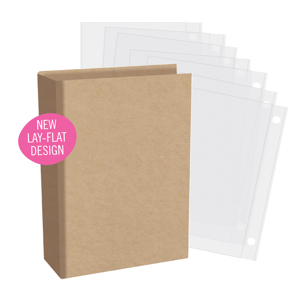 Simple Stories 4X6 sn@P! Simple Kraft Chipboard Binder