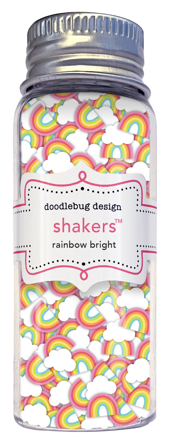 Doodlebug Lucky Me Shaker Rainbow Bright