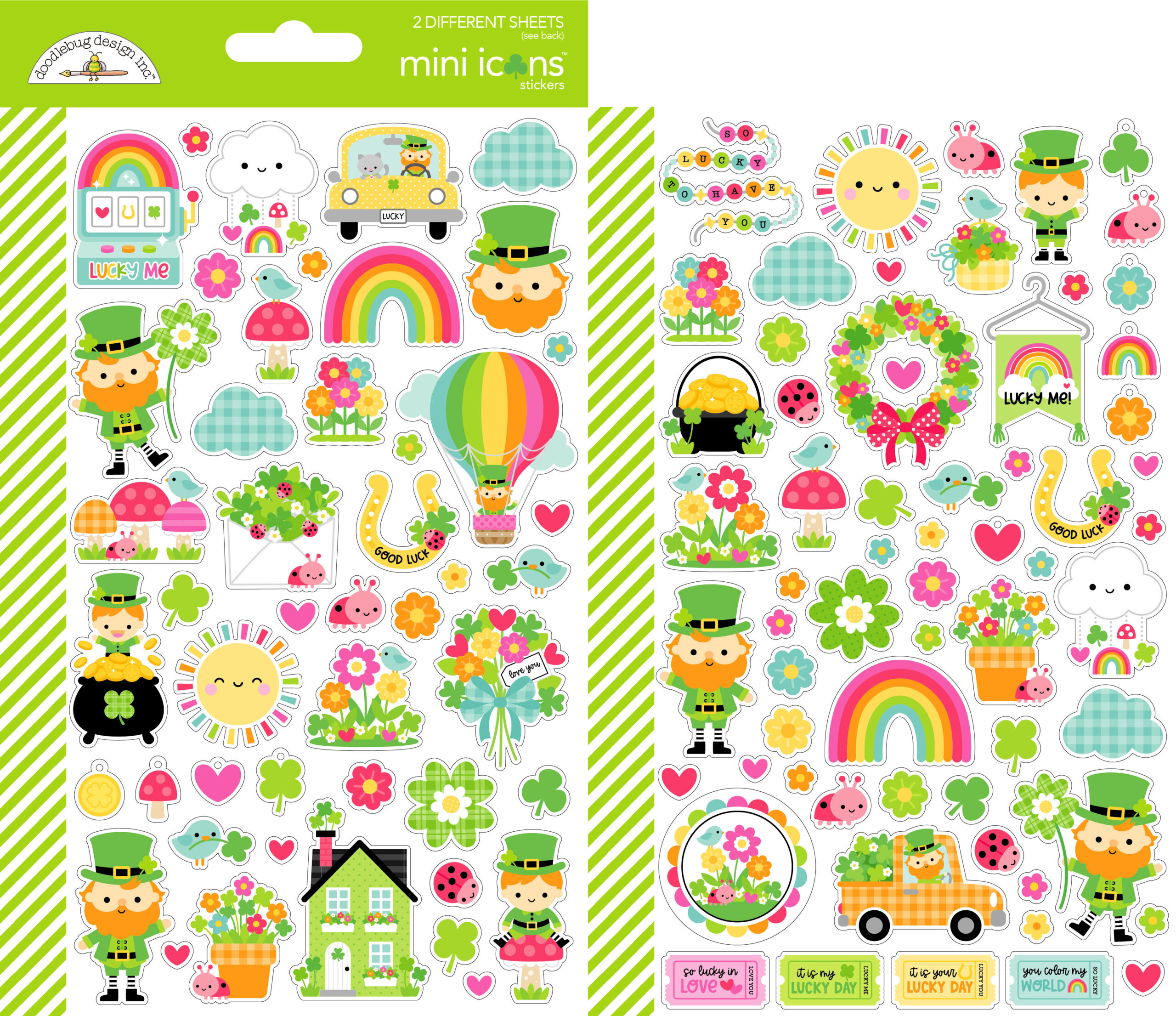 Doodlebug Lucky Me Mini Icons Stickers