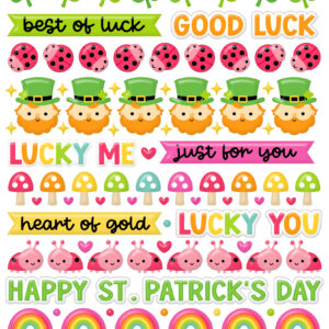 Doodlebug Lucky Me Puffy Icons Stickers