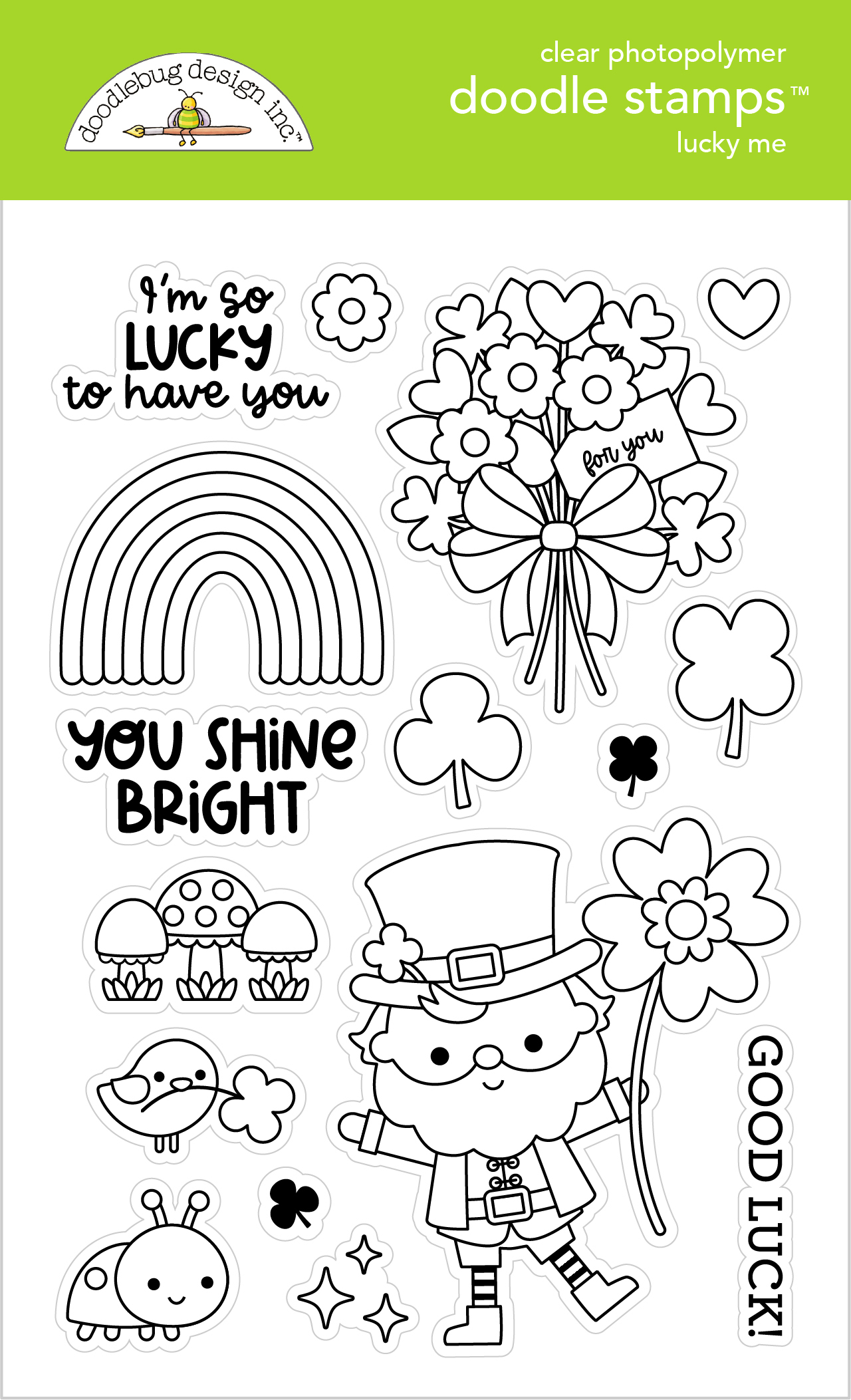 Doodlebug Lucky Me Stamp