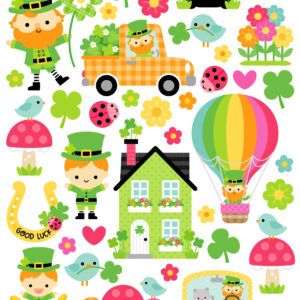 Doodlebug Lucky Me Icons Stickers