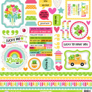Doodlebug Lucky Me This & That Stickers