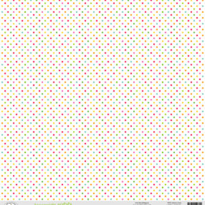 Doodlebug Lucky Me 12X12 Rainbow Drops Heavyweight Acetate