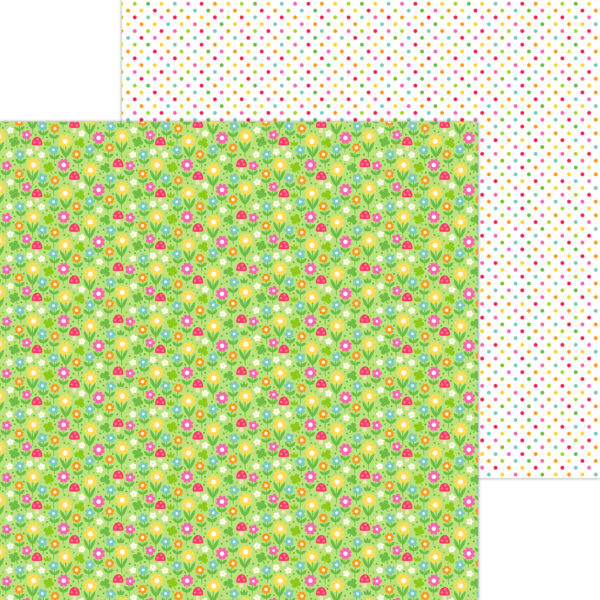 Doodlebug Lucky Me 12X12 Clover Patch