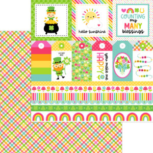 Doodlebug Lucky Me 12X12 St. Paddy's Plaid