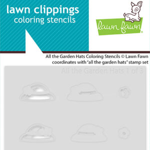 Lawn Fawn Stencil All the Garden Hats