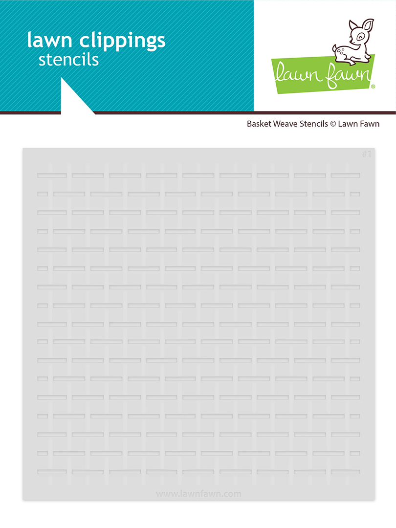 Lawn Fawn Stencil Basket Weave