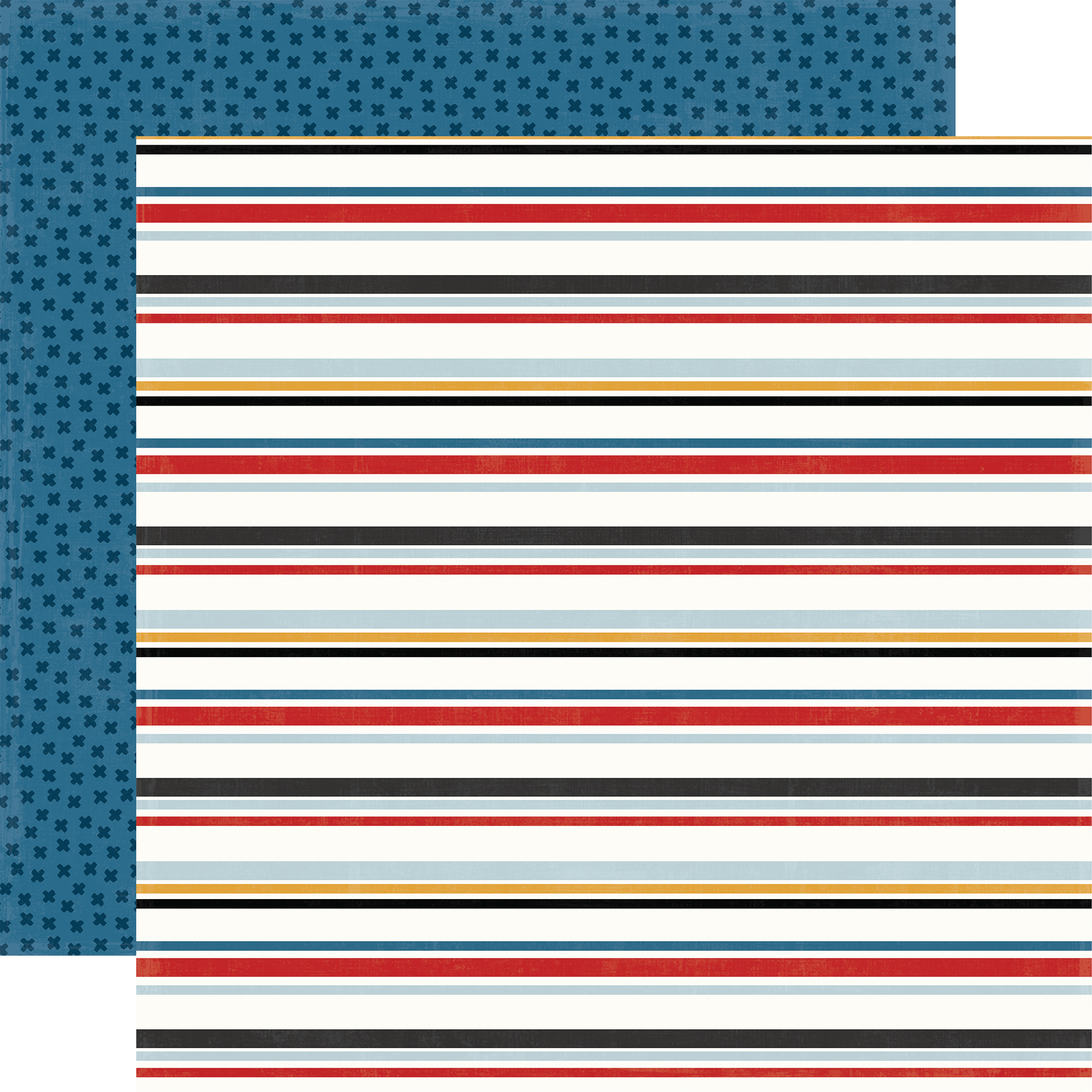 Echo Park Mouse & Me 12X12 Retro Stripe