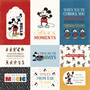 Echo Park Mouse & Me 12X12 Multi Journaling Cards