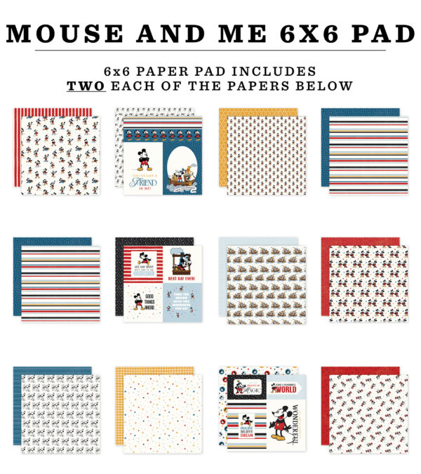 Echo Park Mouse & Me 6X6 Paper Pad