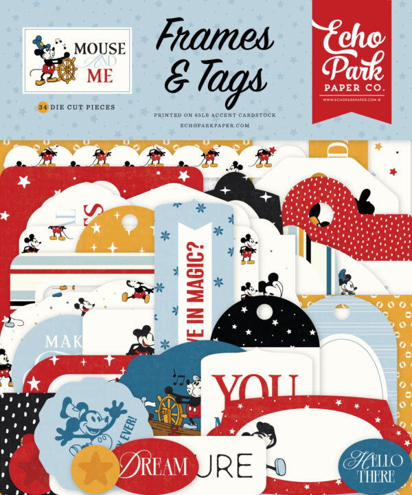 Echo Park Mouse & Me Frames & Tags