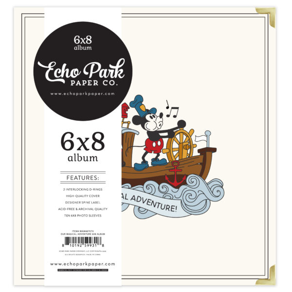 Echo Park Mouse & Me 6X8 Album Our Magical Adventure