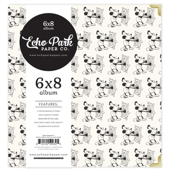 Echo Park Mouse & Me 6X8 Album Whistle While You Sail