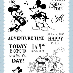 Echo Park Mouse & Me Stamp Retro Mouse Pal