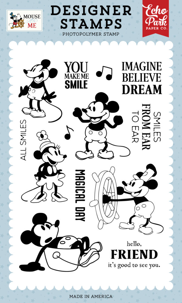 Echo Park Mouse & Me Stamp Captain Mouse