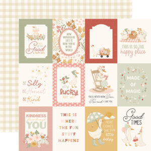 Carta Bella Silly Goose 12X12 3X4 Journaling Cards