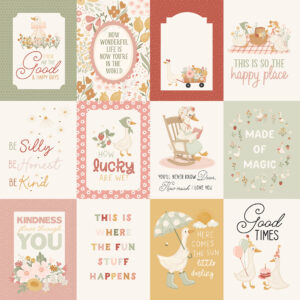 Carta Bella Silly Goose 12X12 3X4 Journaling Cards