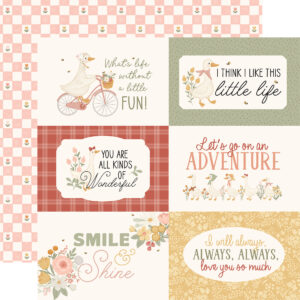 Carta Bella Silly Goose 12X12 6X4 Journaling Cards
