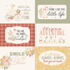 Carta Bella Silly Goose 12X12 6X4 Journaling Cards