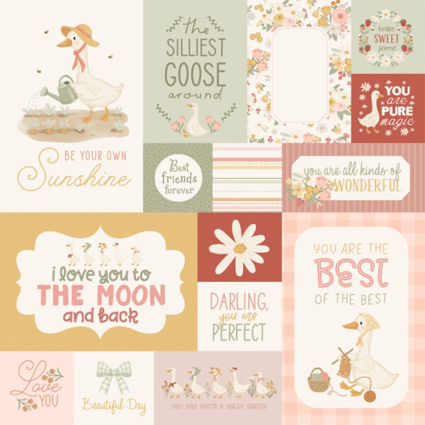 Carta Bella Silly Goose 12X12 Goose Journaling Cards